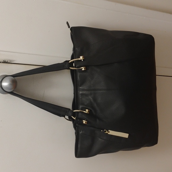 Vince Camuto Black Leather Tote - Picture 4 of 6